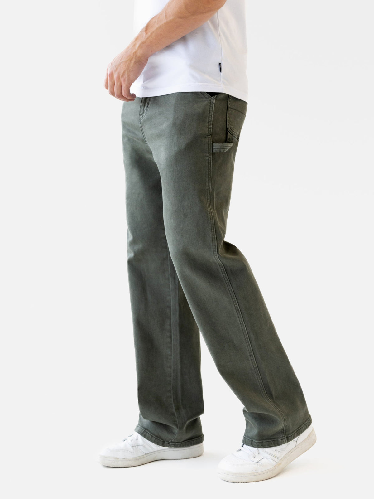 Vol.19 Carpenter Jeans - Olive Green by SATRI & CO. – product view 4