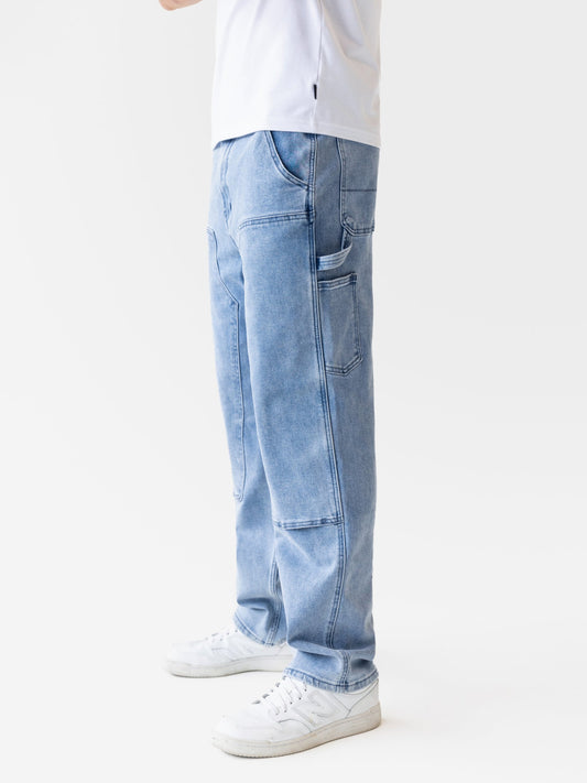 Vol.21 Panel Jeans - Washed Blue by SATRI & CO. – product view 2