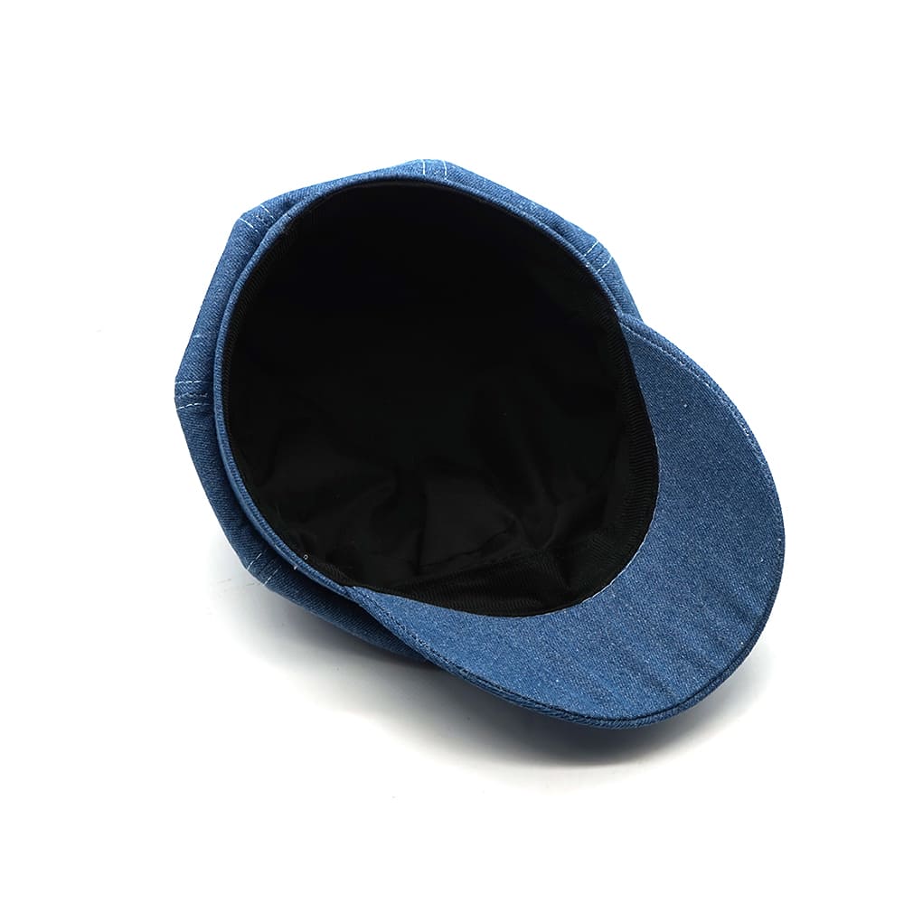 Men's Blue Denim Newsboy Cap – view 9