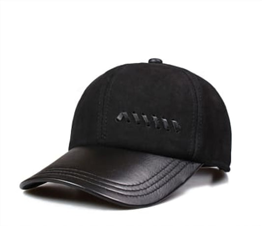 Jack Men's Sheepskin Leather Baseball Cap – view 2