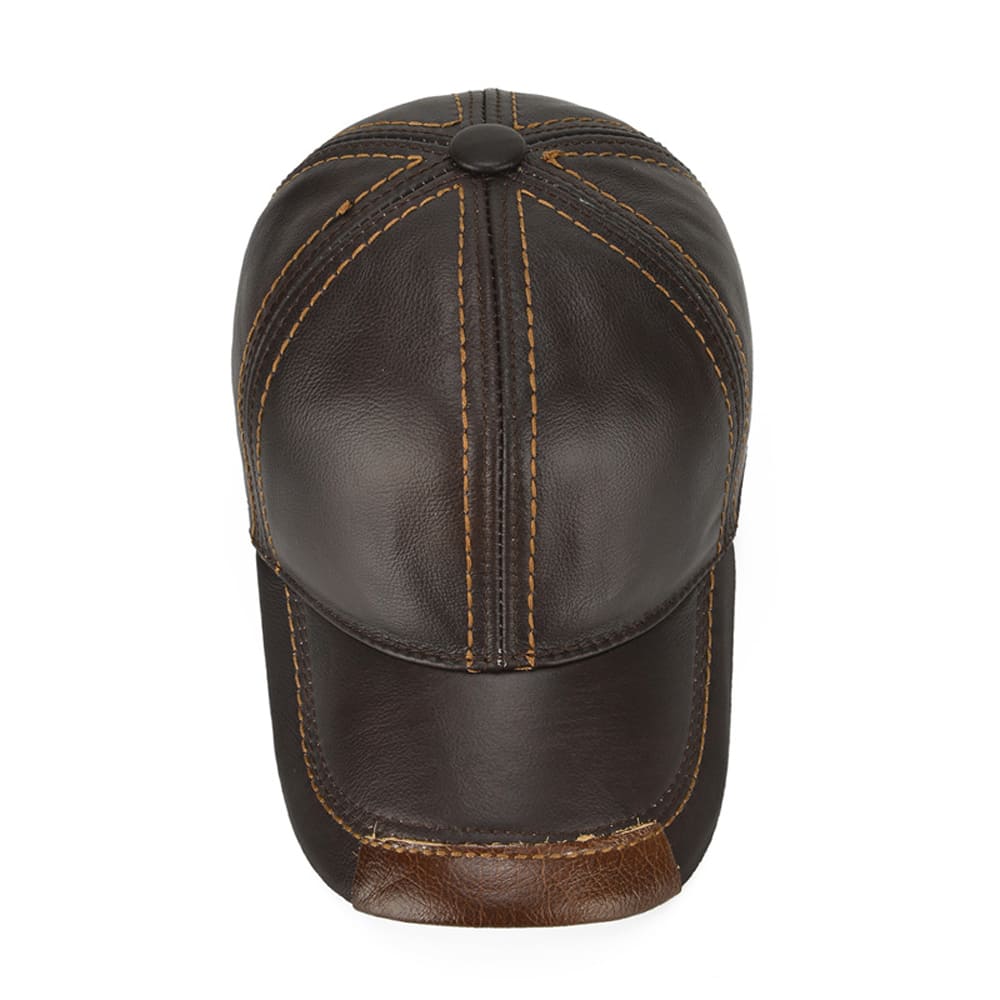Jared Men's Cowhide Leather Baseball Cap – view 5