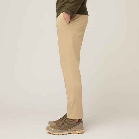 Men's Slim Stretch Twill Trousers – Durable Abrasion-Resistant Fabric, Wrinkle Resistant for Travel