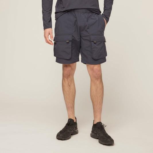 Men's Convertible Zip-Off Travel Trousers – Quick-Dry Breathable Fabric, Elasticated Pull-On Waist, Straight Leg