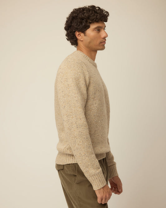 Men's Donegal Merino Cashmere Crew Neck Jumper – view 2