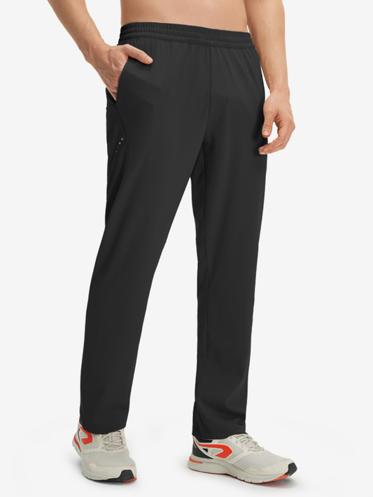 Men's Lightweight Stretch Athletic Sweatpants – Four-Way Stretch, Adjustable Drawstring Waist