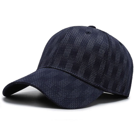 Miller Men's Dark Plaid Cotton Baseball Cap – view 2