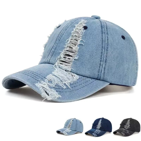 Mumford Men's Scratched Denim Baseball Cap – view 2