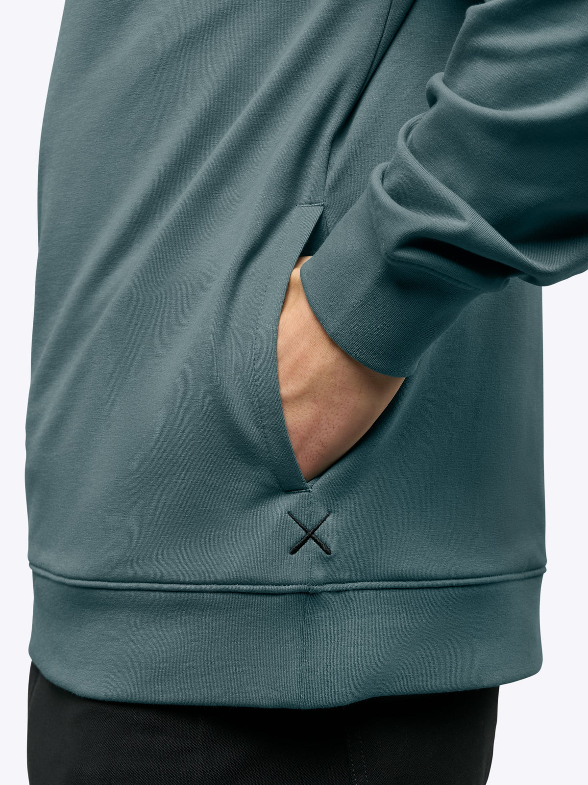 Men's French Terry Pullover Hoodie in North Atlantic – view 8