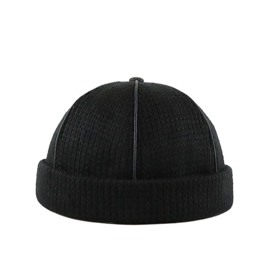 Newport Men's Retro Knitted Docker Cap – Breathable Acrylic Mesh Knit, Adjustable 56–60 cm Fit