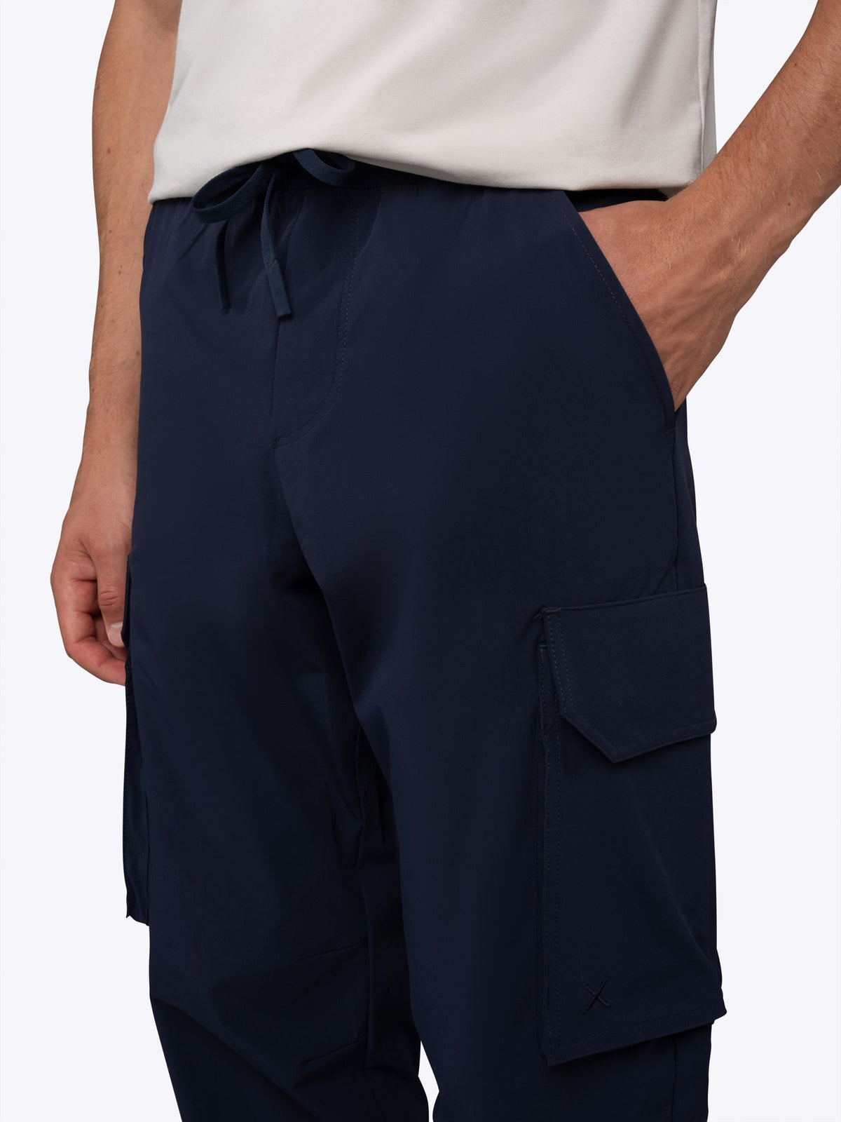 Men's Tech Cargo Joggers in Pacific Blue – view 8