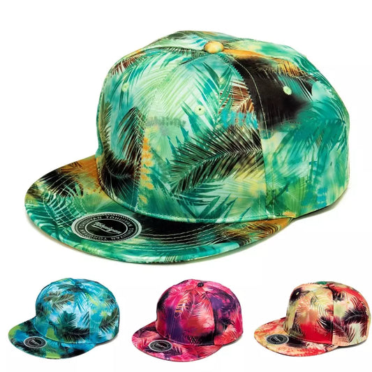 Palm Leaves Graffiti Men's Snapback Baseball Cap – view 2