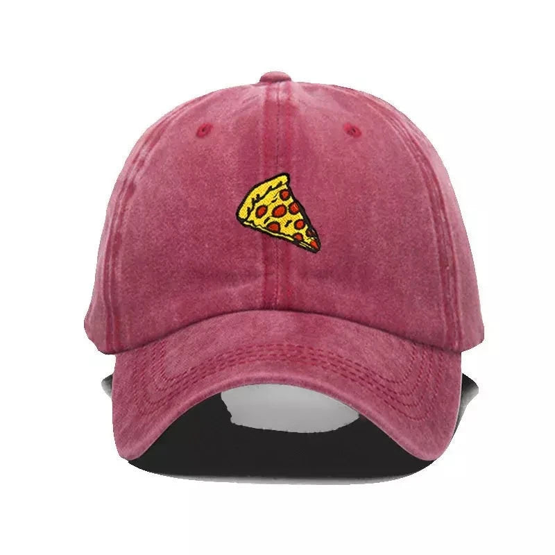 Pizza Men's Washed Cotton Baseball Cap – view 10