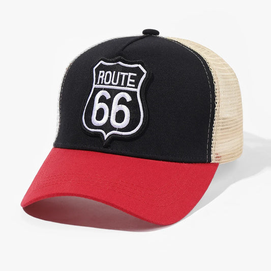 Route 66 Men's Cotton Trucker Baseball Cap – view 2