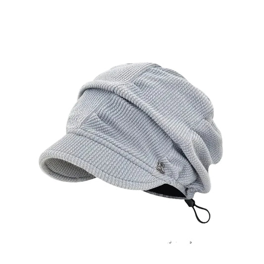 Robinson Men's Corduroy Peaked Beanie – Soft Inner Lining, Adjustable Cord, Fits 55–60 cm for Cold Days