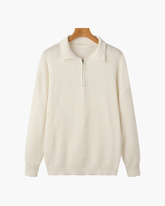 Gongju Men's Cotton Half Zip Jumper – view 2