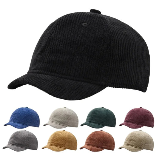 Seul Men's Corduroy Short Brim Baseball Cap – view 2