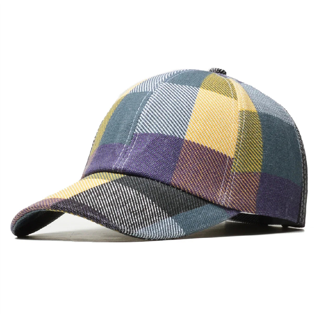 Simmonds Men's Plaid Cotton Baseball Cap – view 7