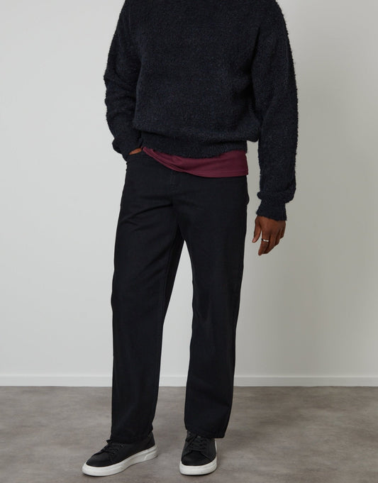 Loose Fit Jeans in Black by SATRI & CO. – product view 2