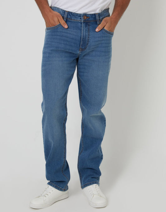 Straight Leg Jeans in Light Wash by SATRI & CO. – product view 2