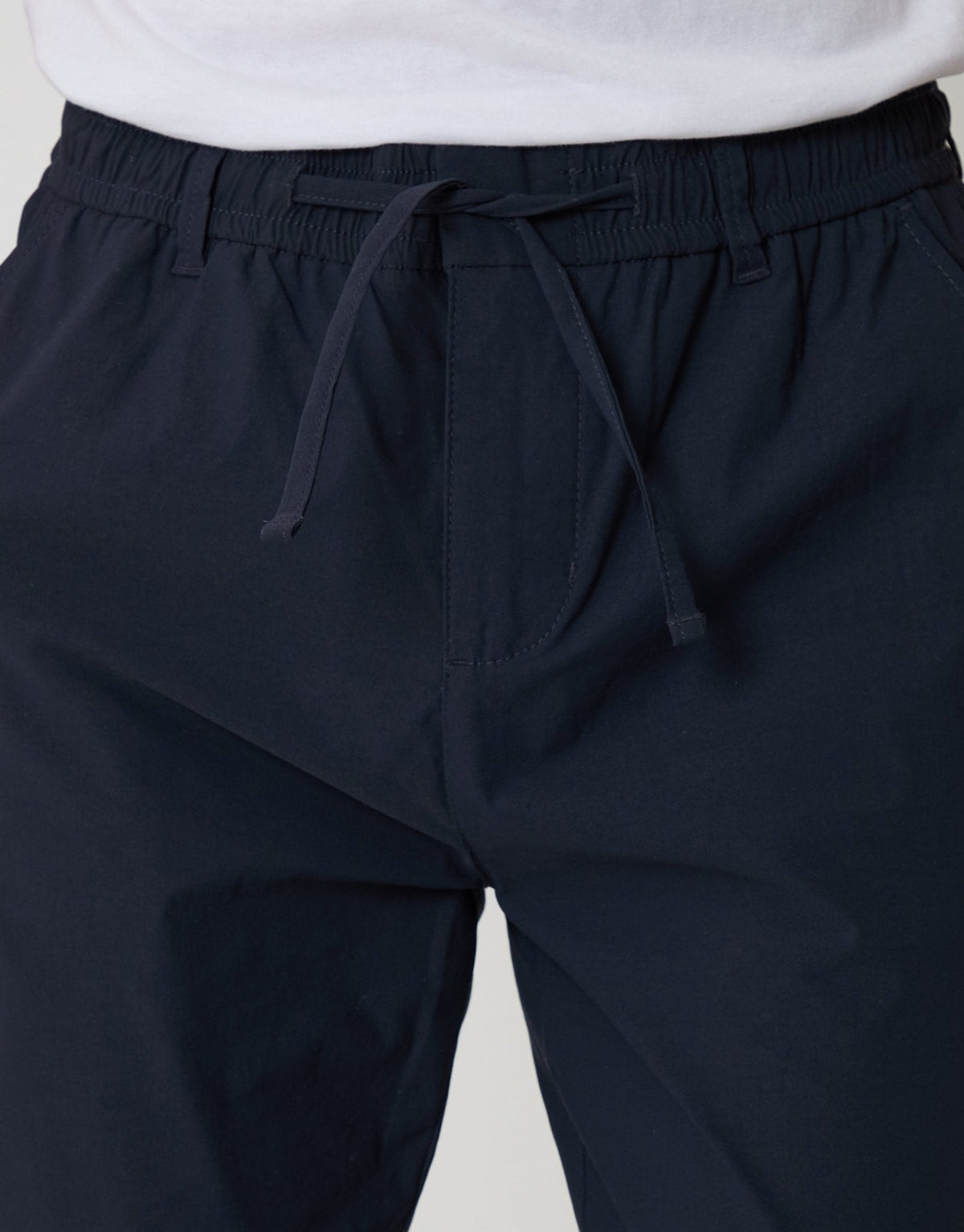 Men's Slim Fit Technical Stretch Trousers in Navy – view 4