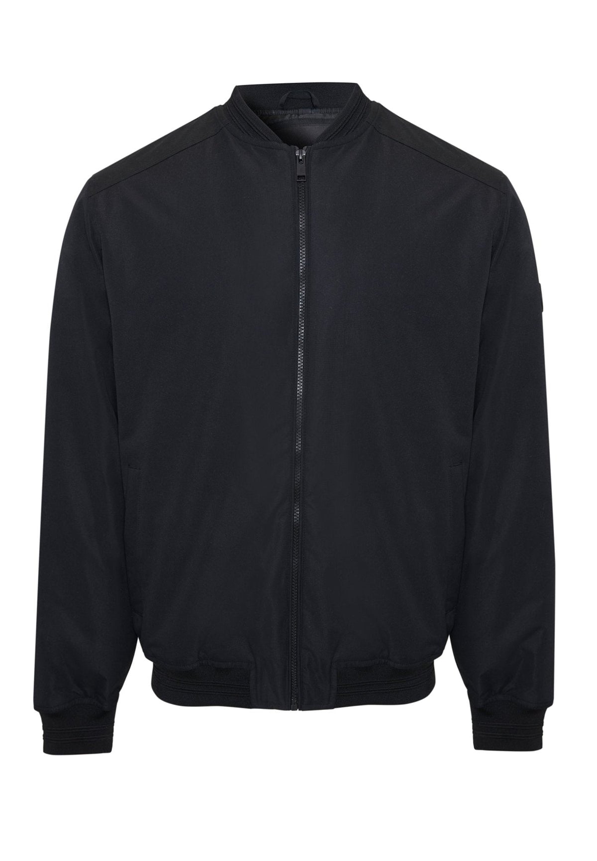 Men's Padded Bomber Jacket in Black – view 7
