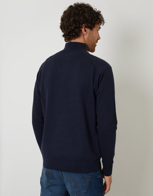 Men's Comfortable Layering Jumper for Everyday Wear in Navy – view 2