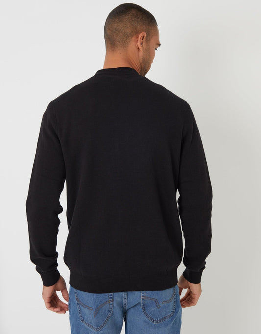 Knitted Cardigan in Black by SATRI & CO. – product view 2