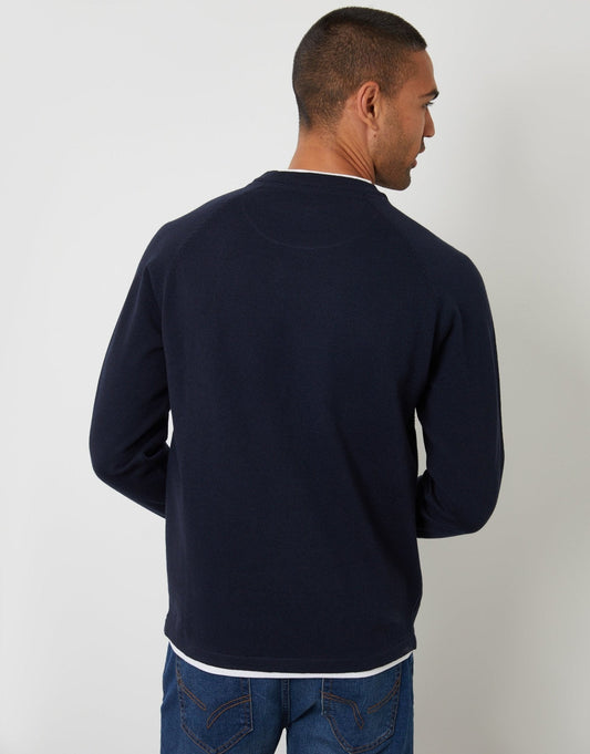 Men's Two-in-One Style Jumper for Smart-Casual Days in Navy – view 2