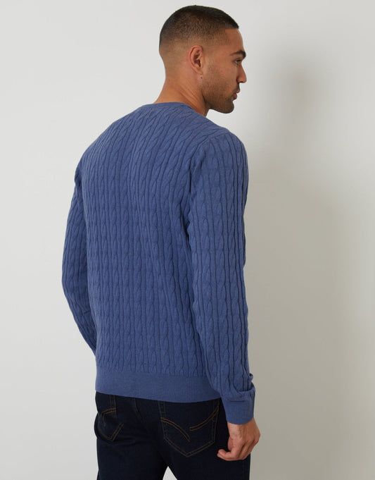 Men's Classic Winter Jumper for Cosy Weekends in Blue – view 2