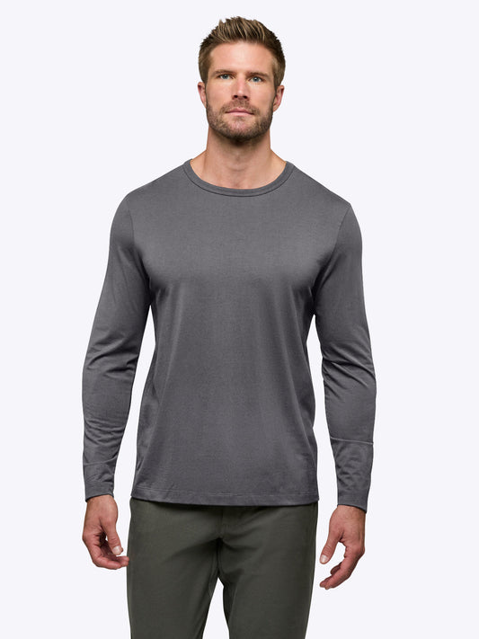 Men's Classic Fit Long Sleeve T-Shirt – Soft, Durable Fabric with Lasting Colour, Extra Room | Tornado