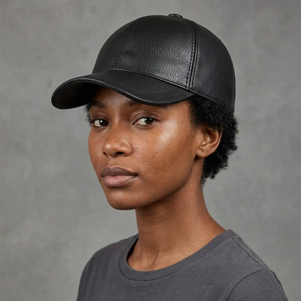 Tancarville Men's Genuine Leather Baseball Cap – view 15