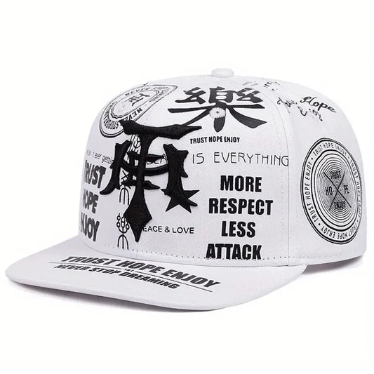 Trust Hope Enjoy Men's Lettering Snapback Baseball Cap – view 2