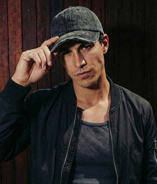Men's Distressed Cotton Baseball Cap – view 2