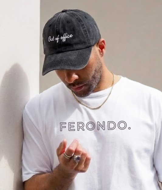 Out of Office Script Men's Embroidered Washed Cotton Baseball Cap – view 2