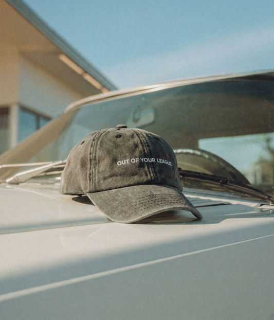 Out of Your League Men's Embroidered Washed Cotton Baseball Cap – view 2