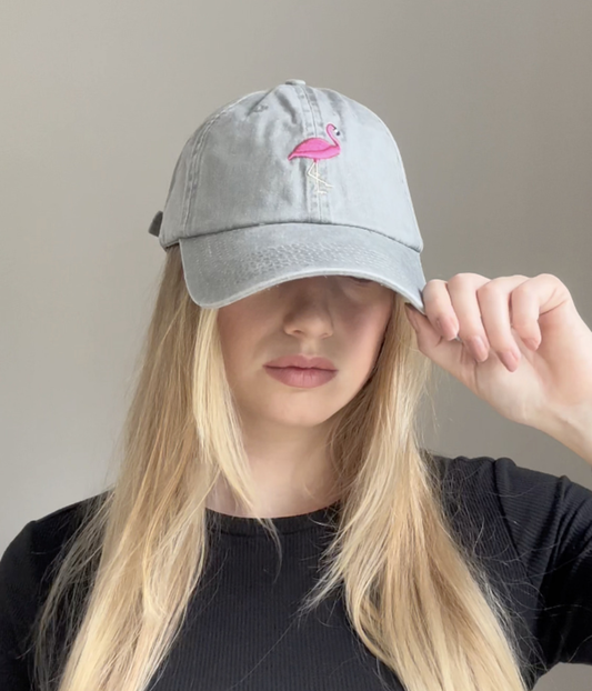 Flamingo Men's Embroidered Washed Cotton Baseball Cap 3-Pack – view 2