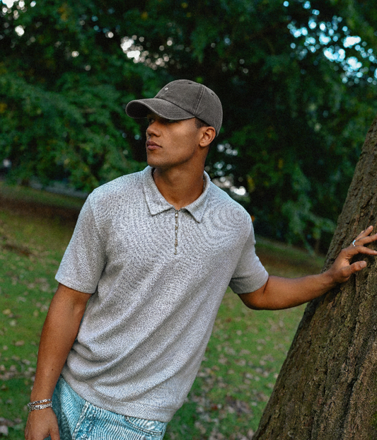 18 Men's Embroidered Washed Cotton Baseball Cap – Low-Profile Crown, Soft Washed Finish, Adjustable Strap