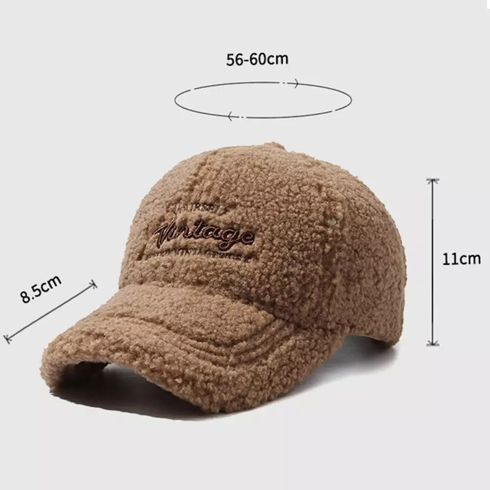 Men's Vintage Winter Furry Baseball Cap – view 10