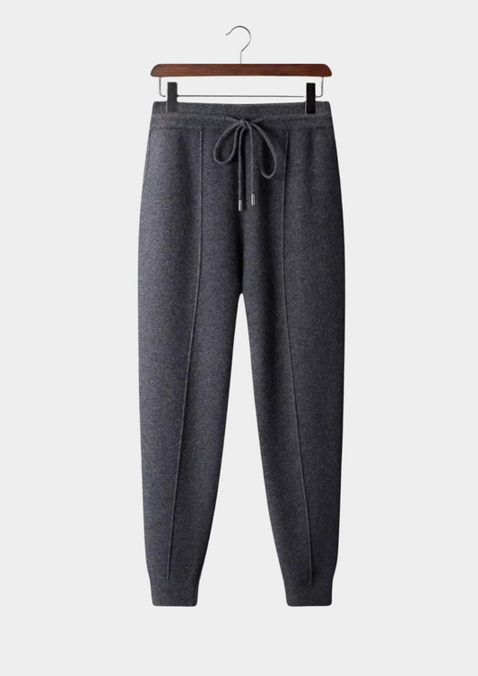 Men's Tapered Comfort Leisure Joggers in Dark Grey – view 2