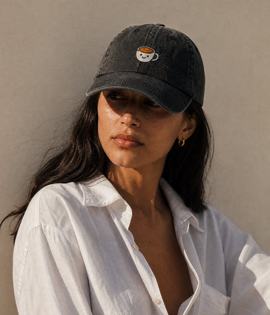 Coffee Men's Embroidered Washed Cotton Baseball Cap – view 2