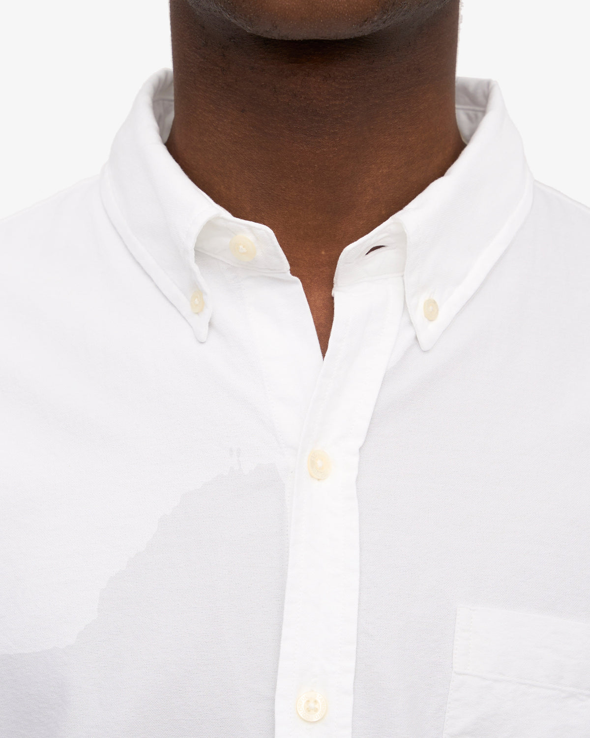Men's Organic Cotton Oxford Shirt in Optical White – view 5