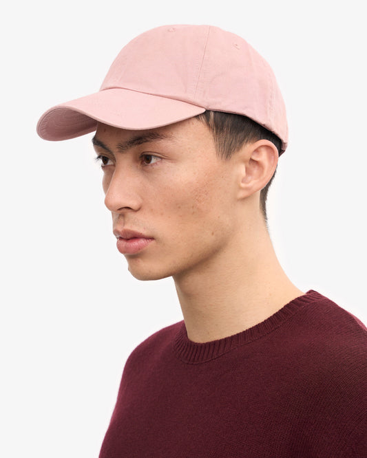Men's Organic Cotton Baseball Cap in Faded Pink – view 2