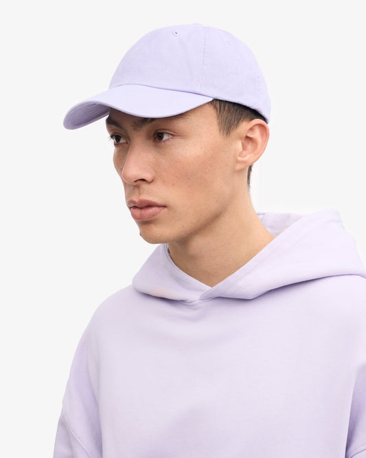 Men's Organic Cotton Baseball Cap in Soft Lavender – view 2