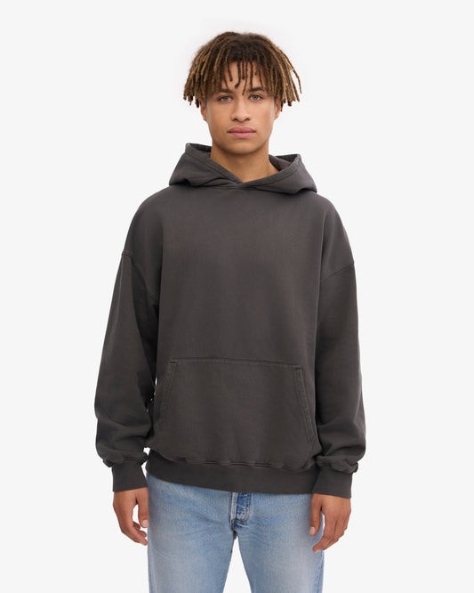 Men's Organic Cotton Hoodie Sweatsuit – Oversized Hoodie with Kangaroo Pocket, Relaxed Sweatpants | Lava Grey