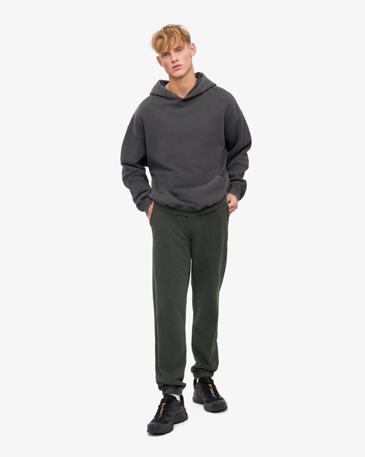 Men's Organic Cotton Sweatpants in Midnight Forest – view 6