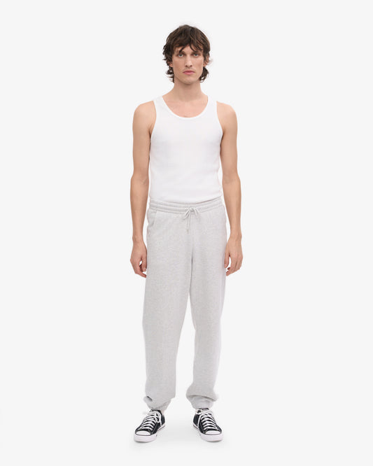 Men's Organic Cotton Sweatpants in Snow Melange – view 2