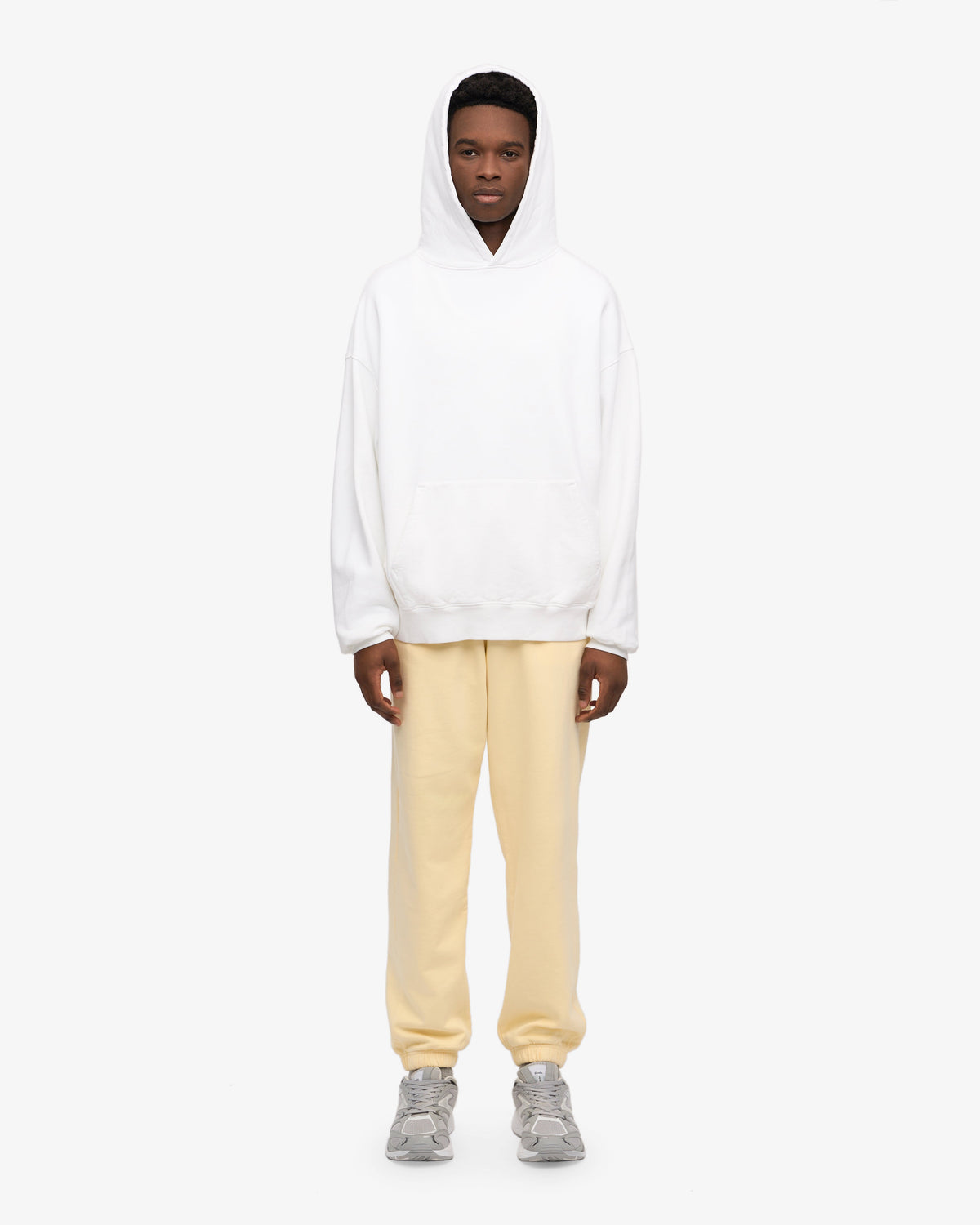 Men's Organic Cotton Sweatpants – Relaxed Fit, Straight Slightly Tapered Leg | Soft Yellow