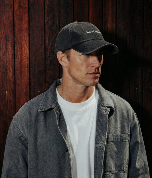 Out of Office Men's Embroidered Washed Cotton Baseball Cap – view 2