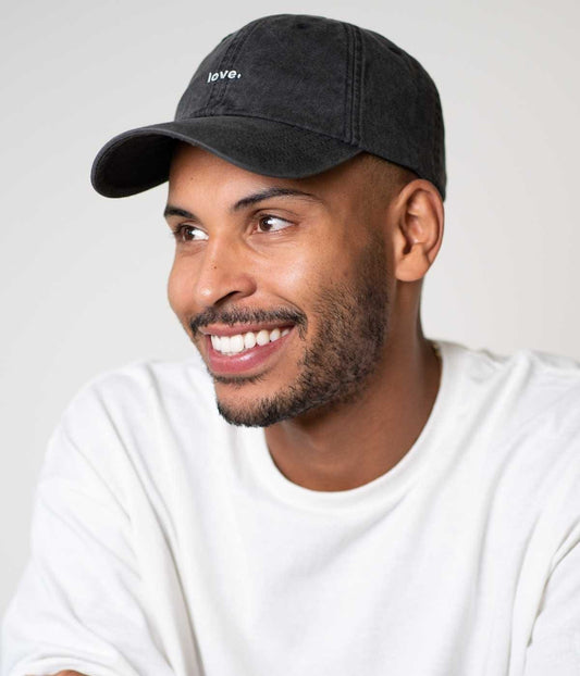 Love Men's Embroidered Washed Cotton Baseball Cap – view 2