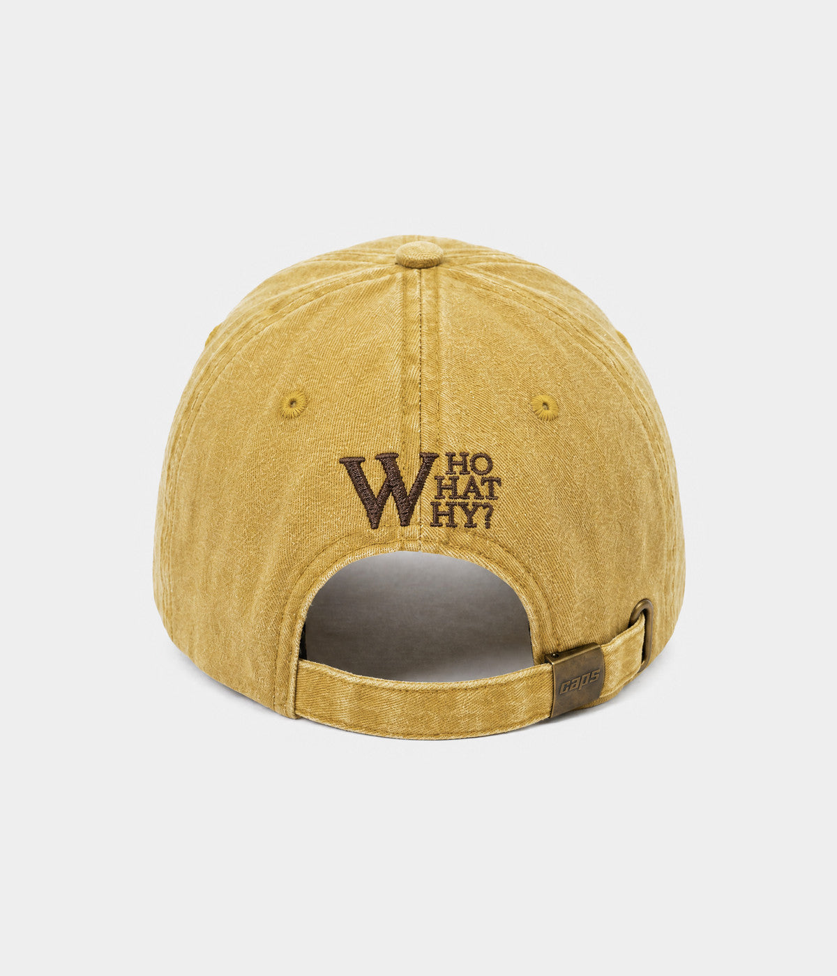 Who What Why Men's Washed Cotton Baseball Cap – view 22